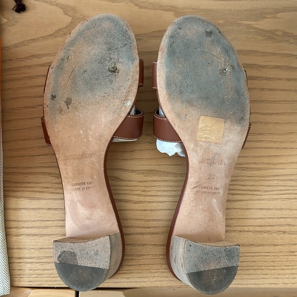 Hermes oasis sandals in Gold size 39 - Picture 10 of 10